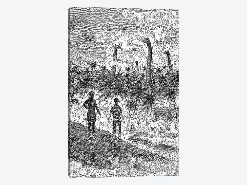 Welcome To Jurassic Park by J.E. Larson 1-piece Art Print
