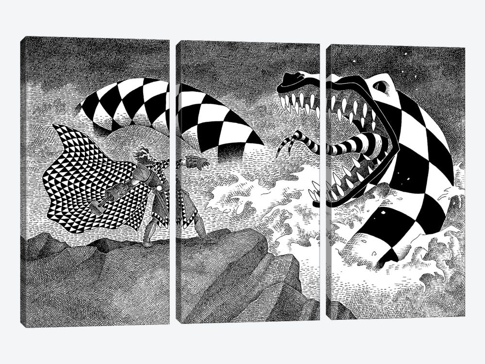 Jörmungandr by J.E. Larson 3-piece Art Print