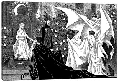 Hades And Persephone Canvas Art Print - J.E. Larson