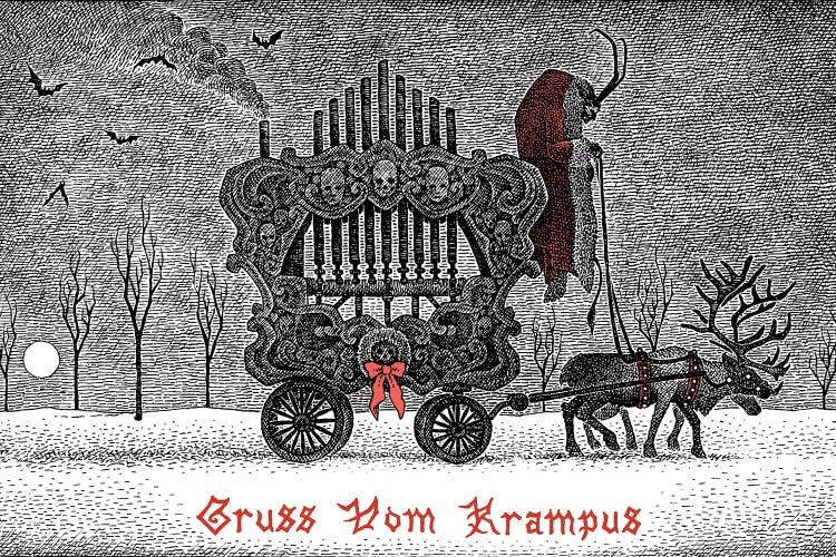 Krampus Calliope by J.E. Larson canvas print