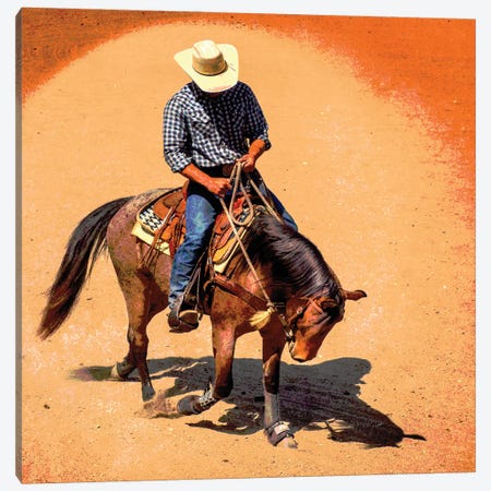 Cowboy Canvas Print #JEC2} by Jerry Cowart Canvas Art Print