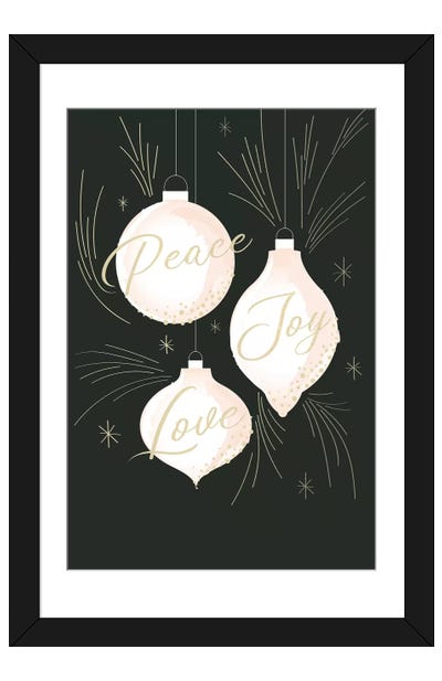 Elegant Christmas I Paper Art Print