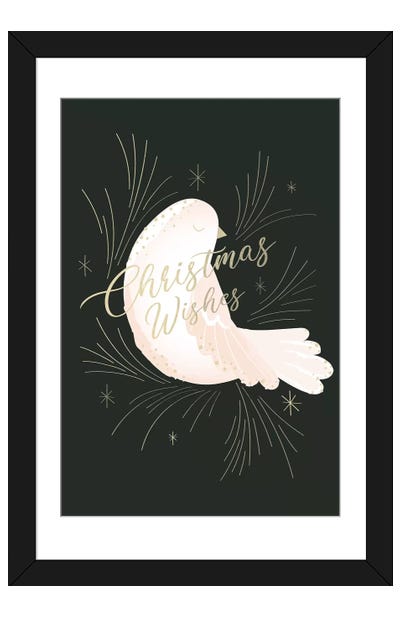 Elegant Christmas II Paper Art Print