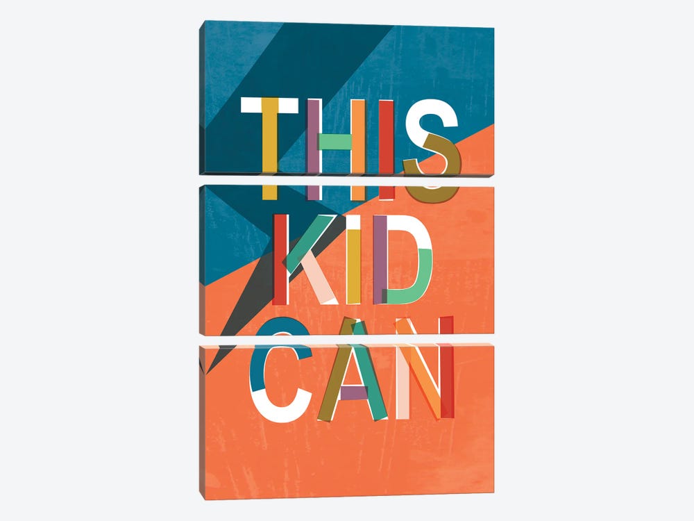 This Kid Can by Jennifer Ellory 3-piece Canvas Art