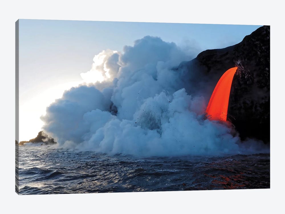 Lava From The Pu'u O'o Eruption, Big Island, Hawaii by Julie Eggers 1-piece Art Print