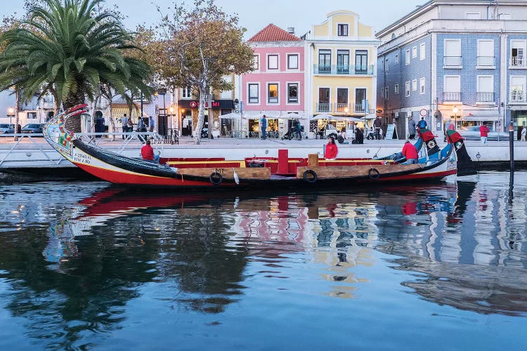 Moliceiro Boat On The Canal, Aveiro, Portugal