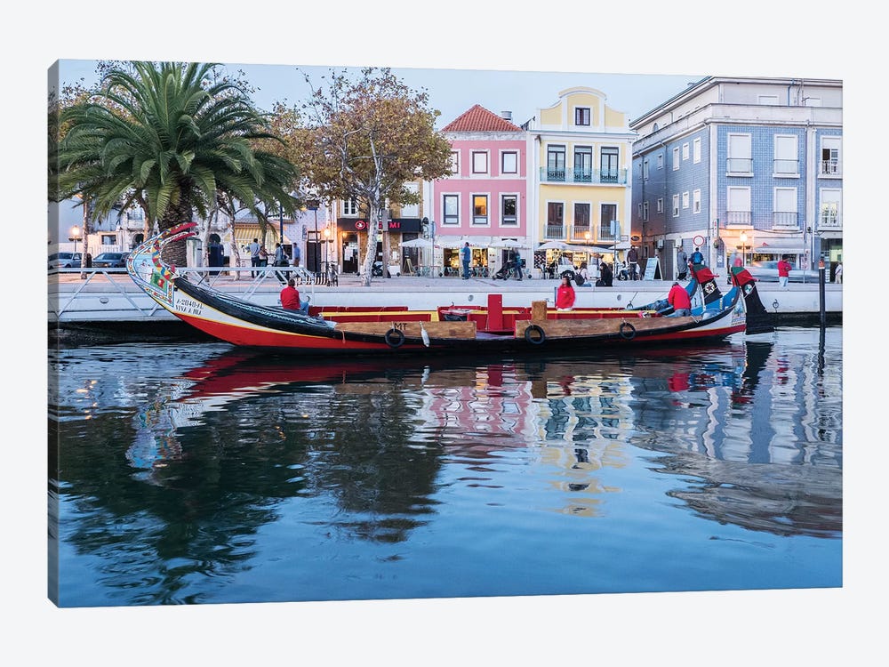 Moliceiro Boat On The Canal, Aveiro, Portugal by Julie Eggers 1-piece Art Print