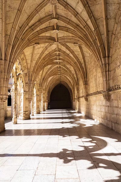 Lisbon: Interior View I, Jeronimos Monastery, A UNESCO World Heritage Site, Lisbon, Portugal by Julie Eggers