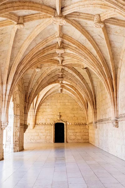 Lisbon: Interior View II, Jeronimos Monastery, A UNESCO World Heritage Site, Lisbon, Portugal by Julie Eggers
