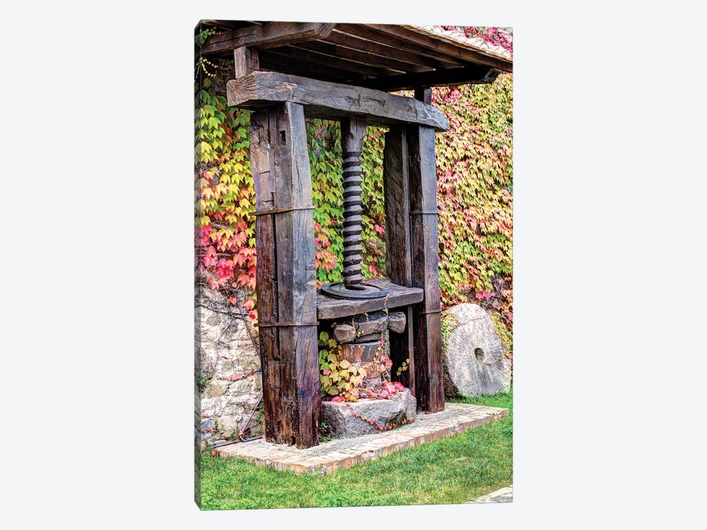 Old Olive Oil Press, Castello Banfi, Siena Province, Tuscany Region, Italy by Julie Eggers 1-piece Canvas Print