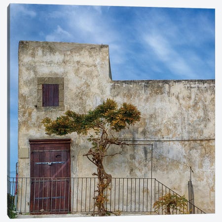 Historic Home, Vieste, Foggia, Apulia, Italy Canvas Print #JEG31} by Julie Eggers Canvas Wall Art