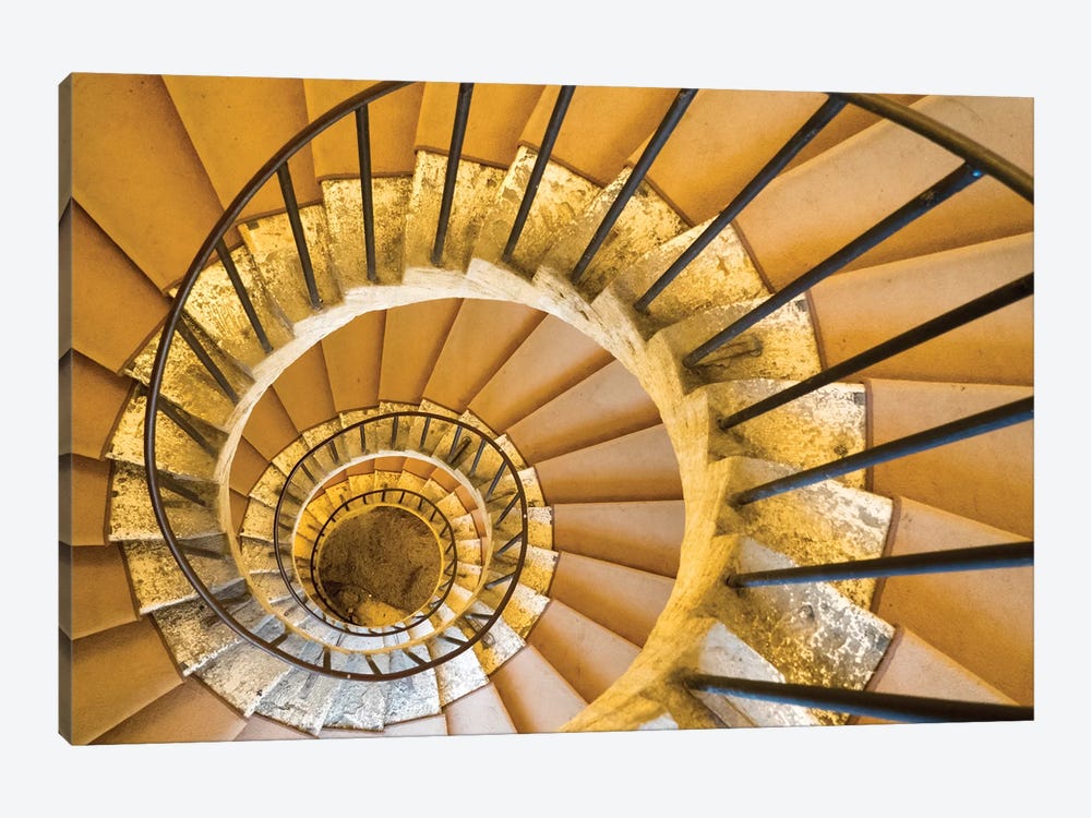 Spiral Staircase II, Villa D'Este, Tivoli, Lazio, Italy by Julie Eggers 1-piece Art Print