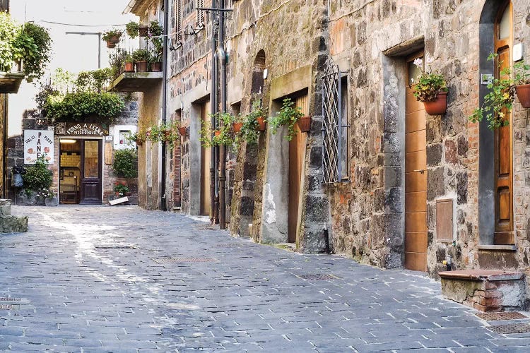 Village Street, Contignano, Siena Province, Tuscany Region, Italy