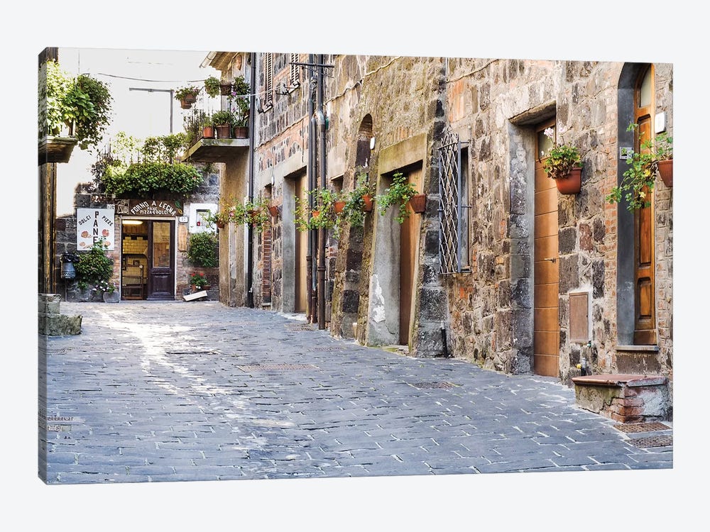 Village Street, Contignano, Siena Province, Tuscany Region, Italy by Julie Eggers 1-piece Canvas Wall Art