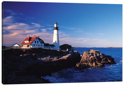 Portland Head Light II, Cape Elizabeth, Cumberland County, Maine, USA Canvas Art Print