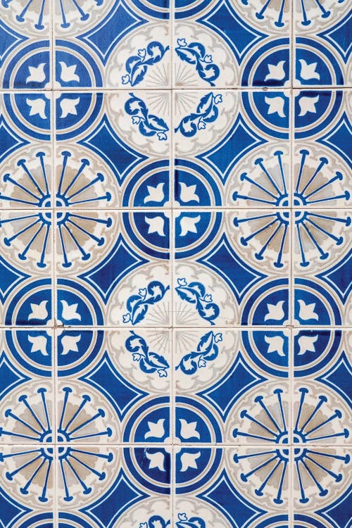 Portugal, Aveiro. Colorful Azulejo Tiles On The Exterior Wall Of House. by Julie Eggers wall art