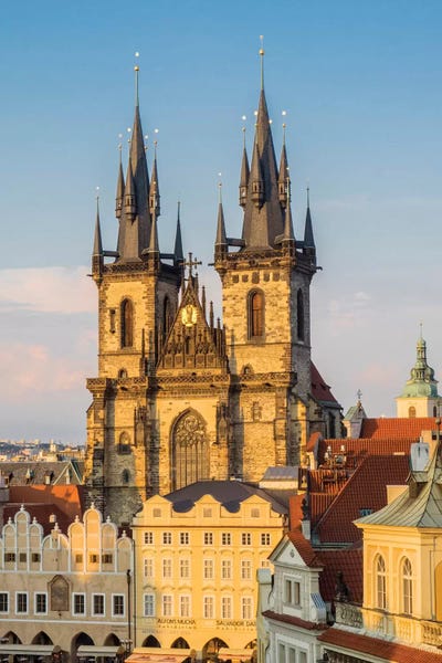Places Of Worship: Tyn Church On Old Town Square, Prague, Czech Republic by Julie Eggers