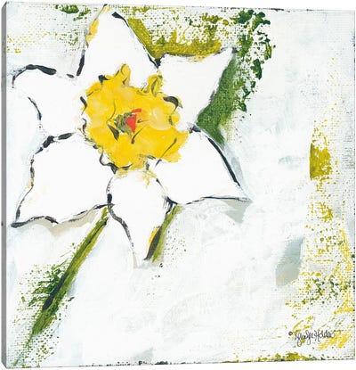 Spring Has Sprung I Canvas Art Print - Daffodil Art