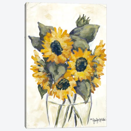 Harvest of Sunflowers Canvas Print #JEH23} by Jennifer Holden Canvas Art