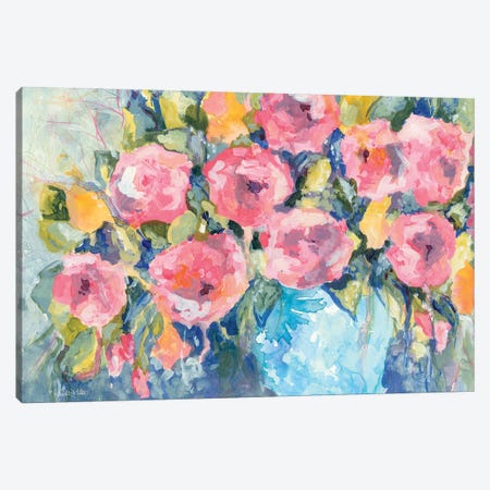 Cheerful Bouquet Canvas Print #JEH31} by Jennifer Holden Art Print