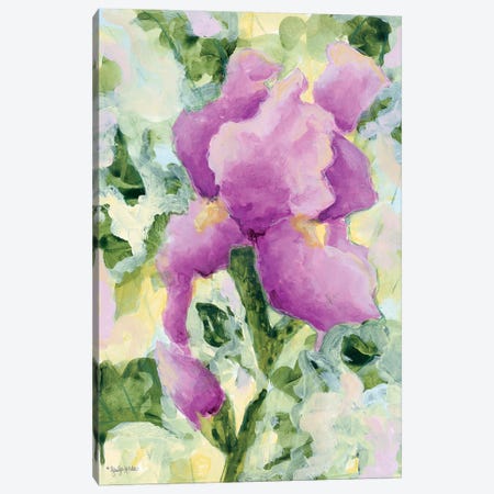 Purple Iris Canvas Print #JEH33} by Jennifer Holden Canvas Art Print