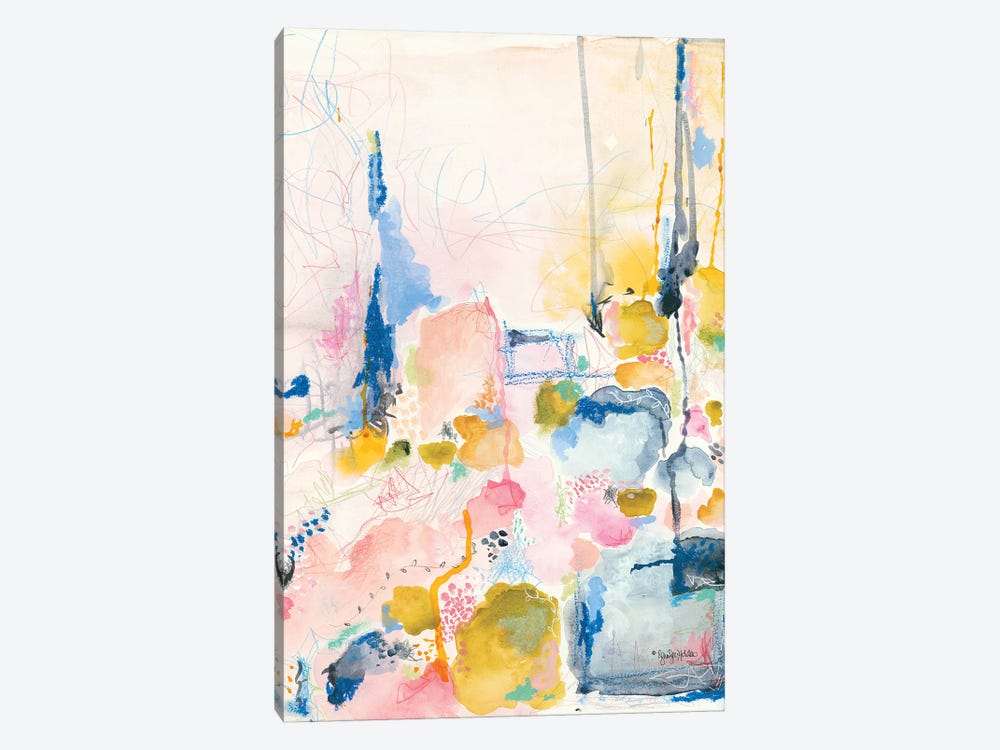 Spring Abstract by Jennifer Holden 1-piece Canvas Art Print