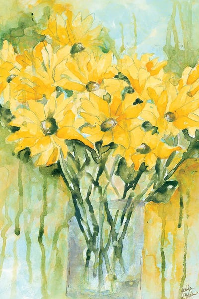 Vase Of Cheer by Jennifer Holden framed canvas print