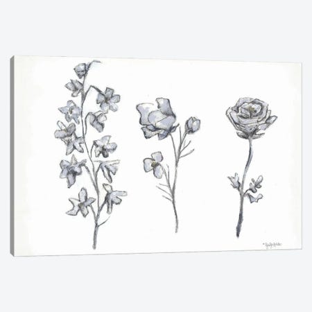 Floral Trio Canvas Print #JEH41} by Jennifer Holden Canvas Artwork