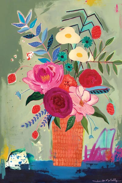 Fine Art Print: The Orange Vase by Jennifer Mccully