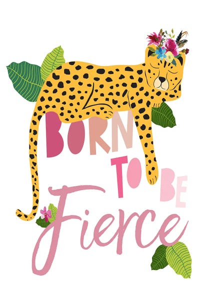 Jennifer Mccully: Born Fierce Cheetah II by Jennifer Mccully