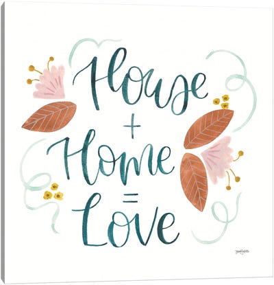 Home Sweet Home III Canvas Art Print
