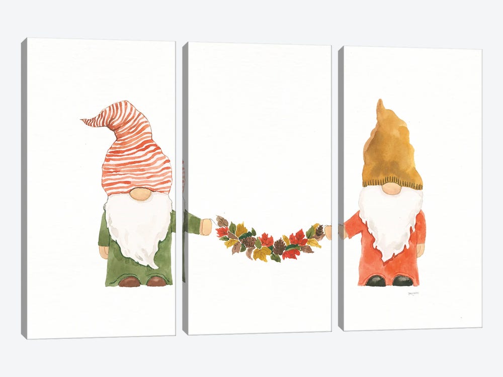 Havest Gnomes II by Jenaya Jackson 3-piece Canvas Print