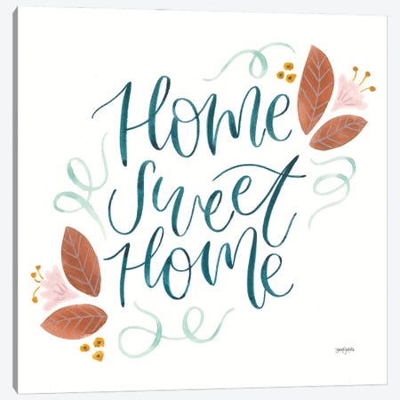 Home Sweet Home I Canvas Print #JEJ99} by Jenaya Jackson Art Print