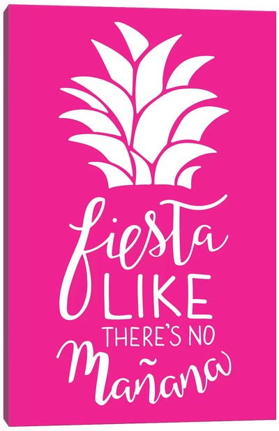Fiesta Canvas Art Print - Pineapple Art