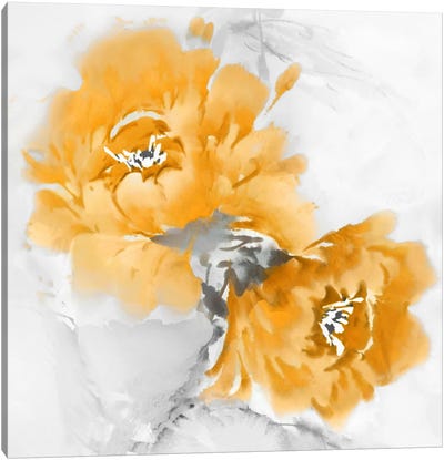 Flower Bloom In Mandarin I Canvas Art Print