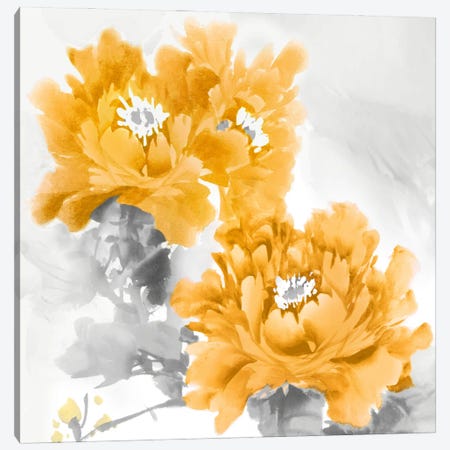 Flower Bloom In Mandarin II Canvas Print #JES12} by Jesse Stevens Canvas Artwork