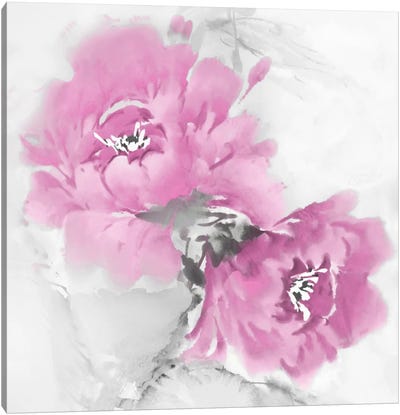 Flower Bloom In Pink I Canvas Art Print
