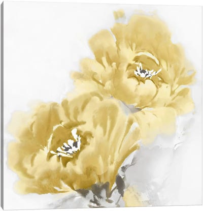 Flower Bloom In Yellow I Canvas Art Print