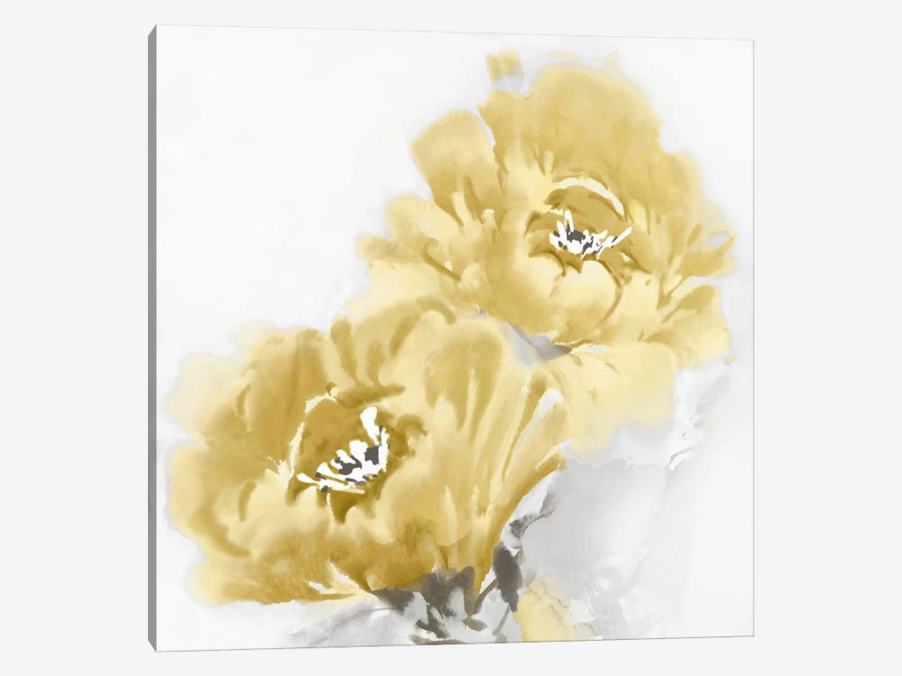 Flower Bloom In Yellow I 1-piece Canvas Wall Art