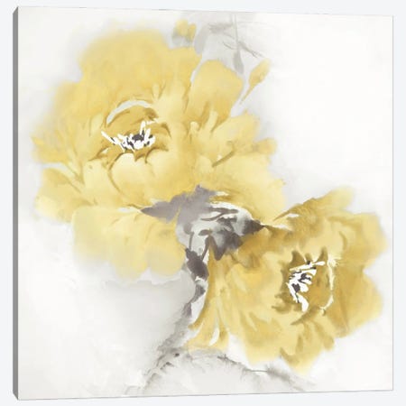 Flower Bloom In Yellow II Canvas Print #JES16} by Jesse Stevens Art Print