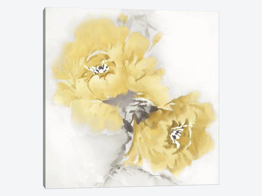 Flower Bloom In Yellow II by Jesse Stevens 1-piece Canvas Art Print