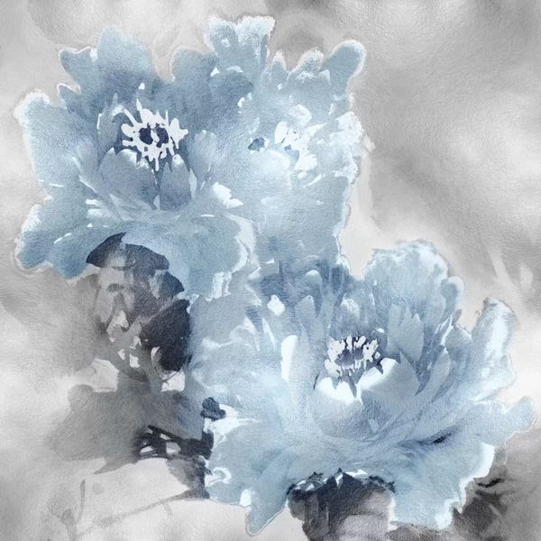 Jesse Stevens: Flower Bloom On Silver I by Jesse Stevens