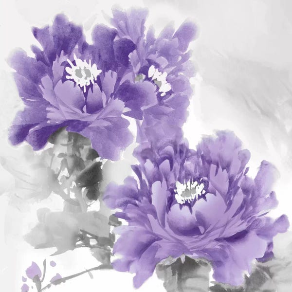 Jesse Stevens: Flower Bloom In Amethyst I by Jesse Stevens