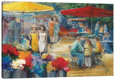Summer Market I Canvas Art Print - Jettie Roseboom
