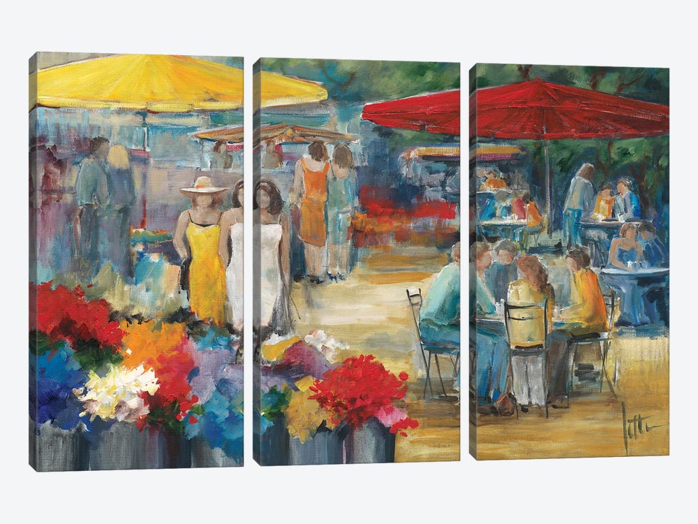 Summer Market I by Jettie Roseboom 3-piece Canvas Print