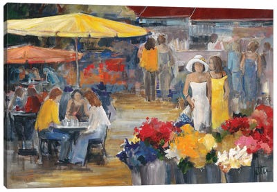 Summer Market II Canvas Art Print - Jettie Roseboom