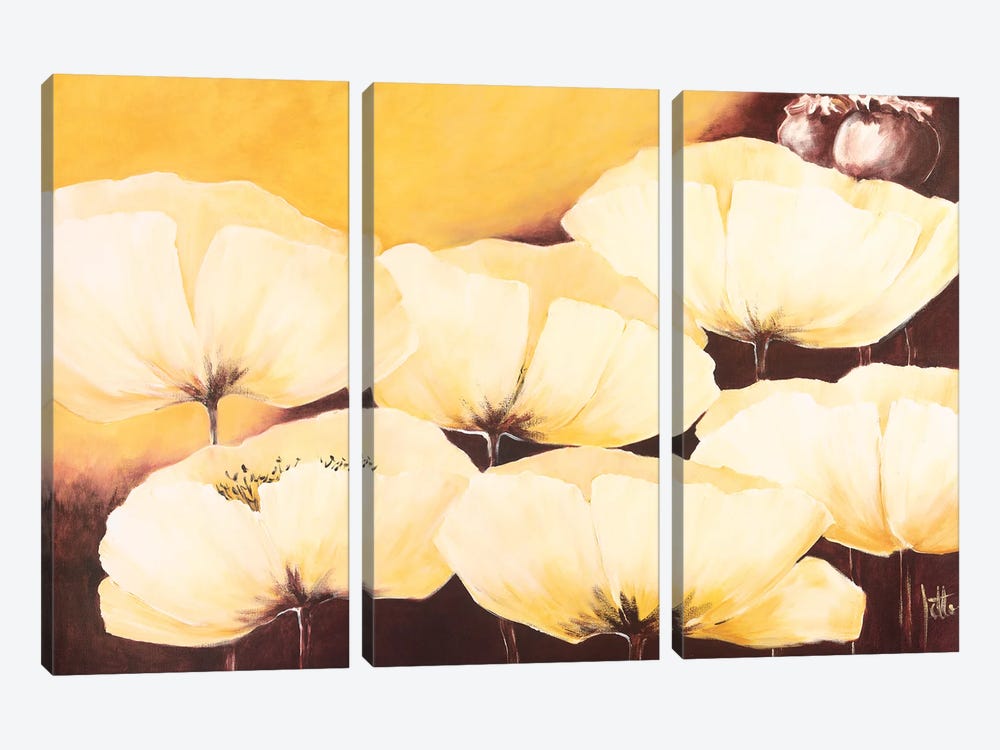 Yellow Poppies II by Jettie Roseboom 3-piece Art Print