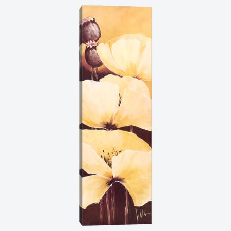 Yellow Poppies III Canvas Print #JET40} by Jettie Roseboom Canvas Art