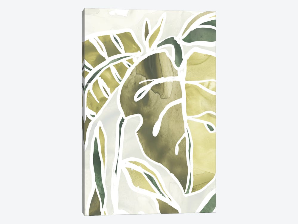 Batik Leaves II by June Erica Vess 1-piece Canvas Art Print