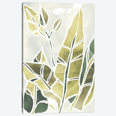 Batik Leaves III Canvas Print #JEV1005} by June Erica Vess Canvas Wall Art